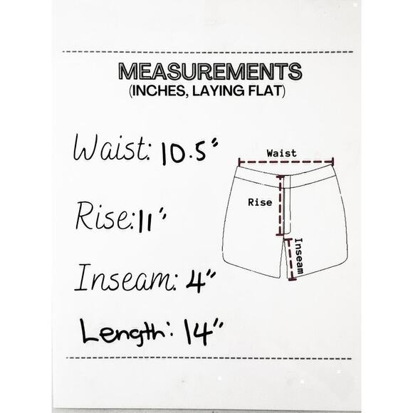 Aerie Jacquard Paperbag Waist Yellow Shock Brown Tassel Front Short SMALL NWT - Picture 9 of 10